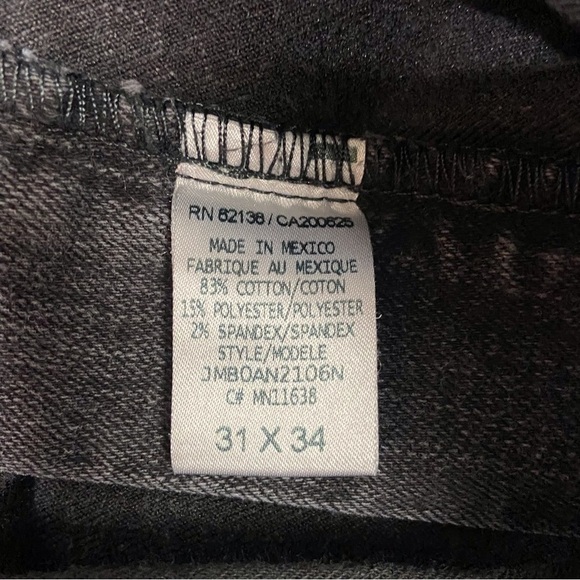 GUESS mens black skinny jeans ripped knees faded size 31 stretchy Denim - Picture 7 of 13